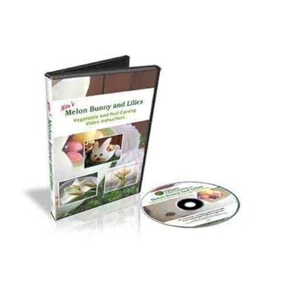 Melon Bunny and Lilies Vegetable Carving DVD - Picture 1 of 1